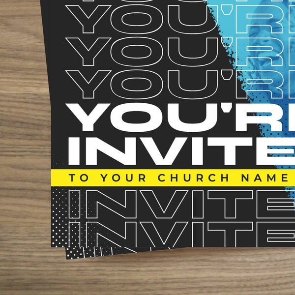 Halftone - Standard Invitation Card