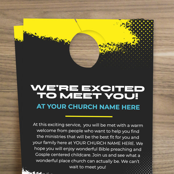 Halftone - Door Hanger