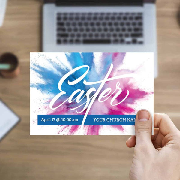 Easter Color Burst - Standard Invitation Card