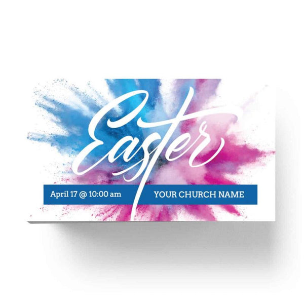 Easter Color Burst - Mini Invitation Card