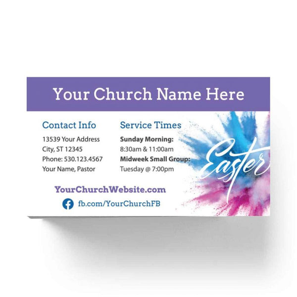 Easter Color Burst - Mini Invitation Card