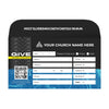 Halftone - Short Flap Offering Envelope
