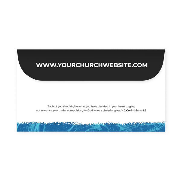 Halftone - Short Flap Offering Envelope