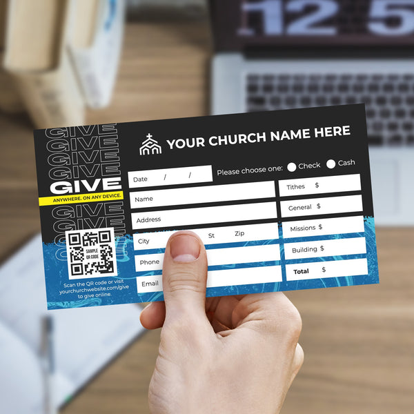 Halftone - Short Flap Offering Envelope