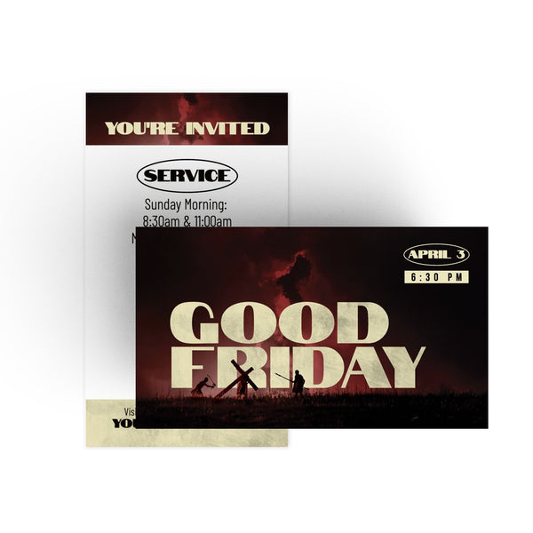Good Friday - Mini Invitation Card