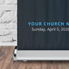 Blue Easter Crown - Retractable Banner