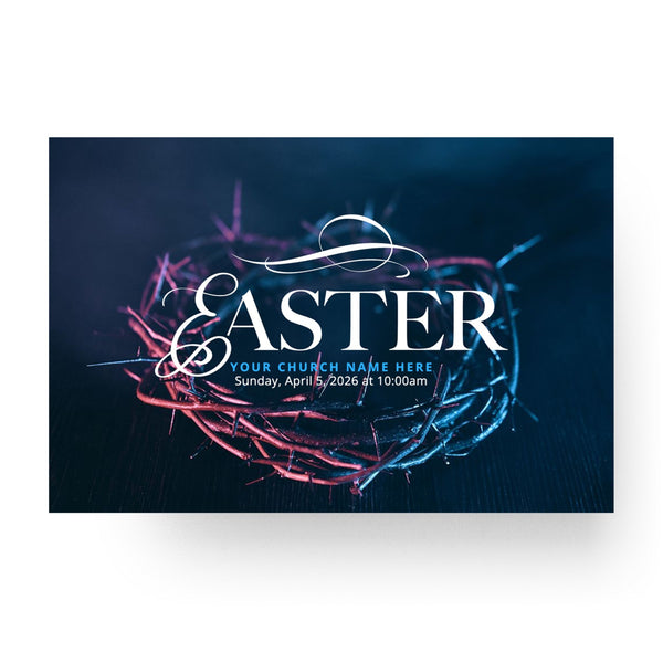 Blue Easter Crown - Standard Invitation Card