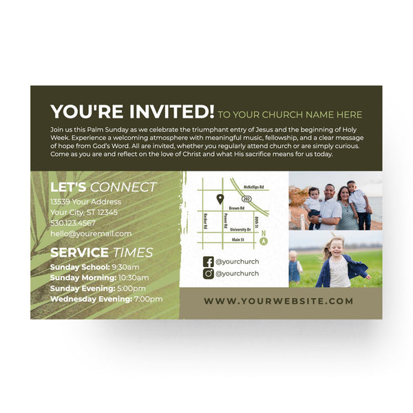 Palm Sunday - Standard Invitation Card