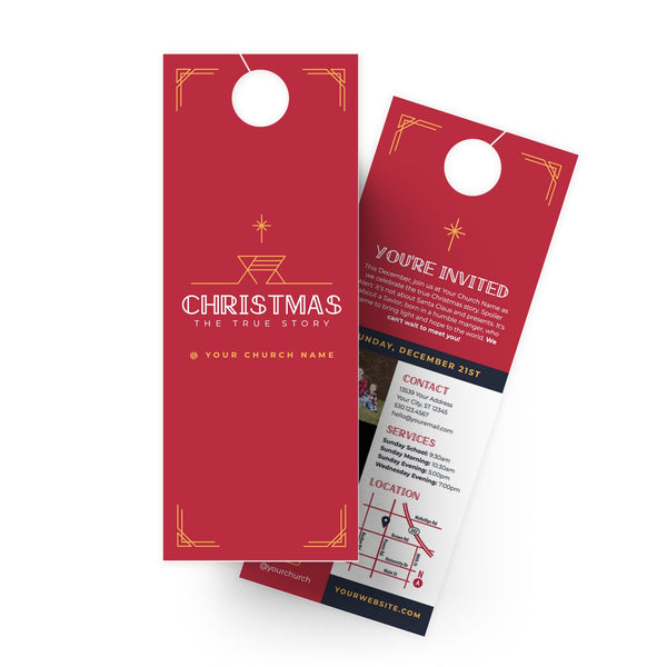Christmas The True Story - Door Hanger