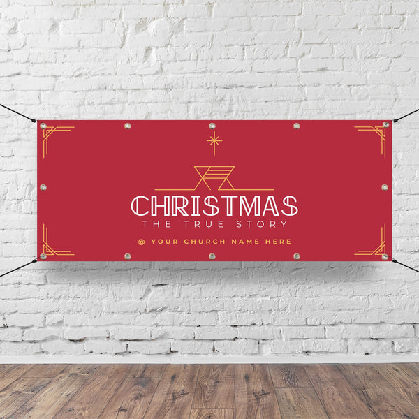 Christmas The True Story - Horizontal Banner