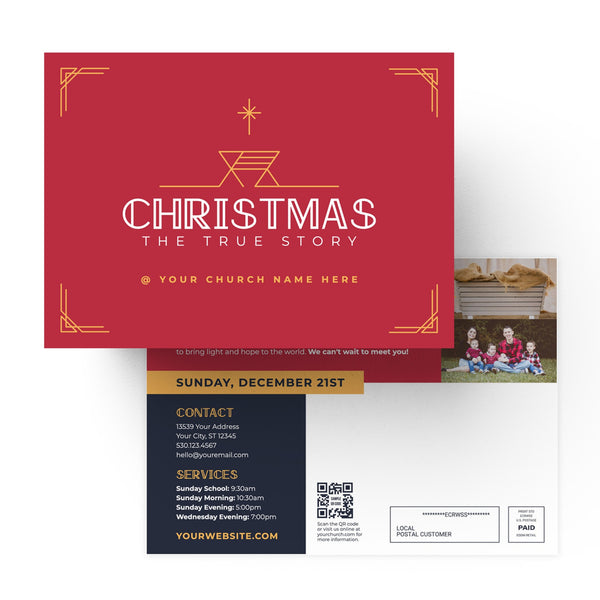 Christmas The True Story - Small EDDM Mailer