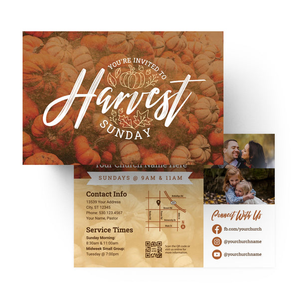 Harvest Sunday - Standard Invitation Card