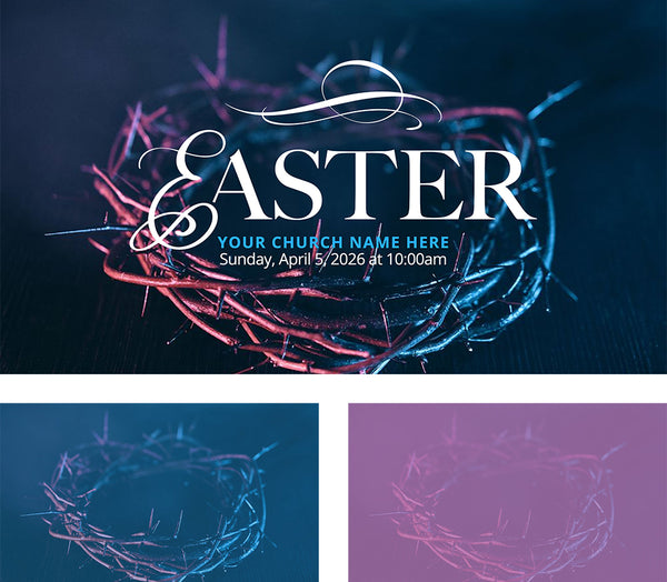 Blue Easter Crown - Screen Set