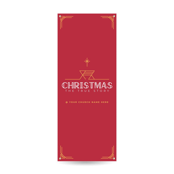 Christmas The True Story - Vertical Banner