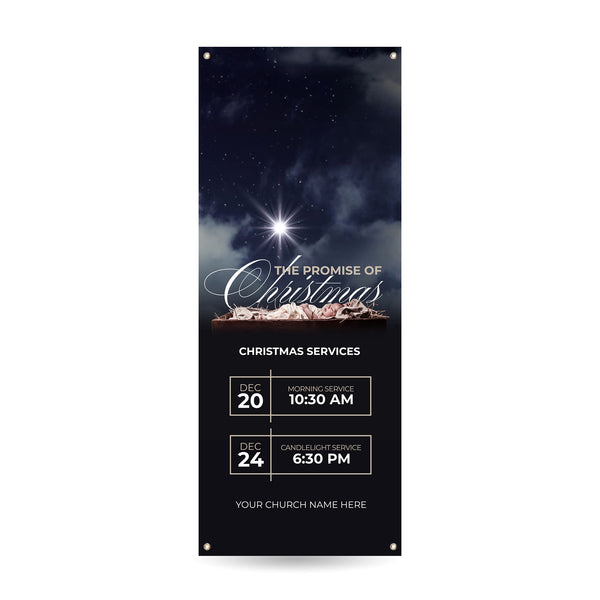 The Promise of Christmas - Vertical Banner