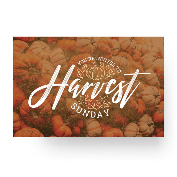 Harvest Sunday - Standard Invitation Card