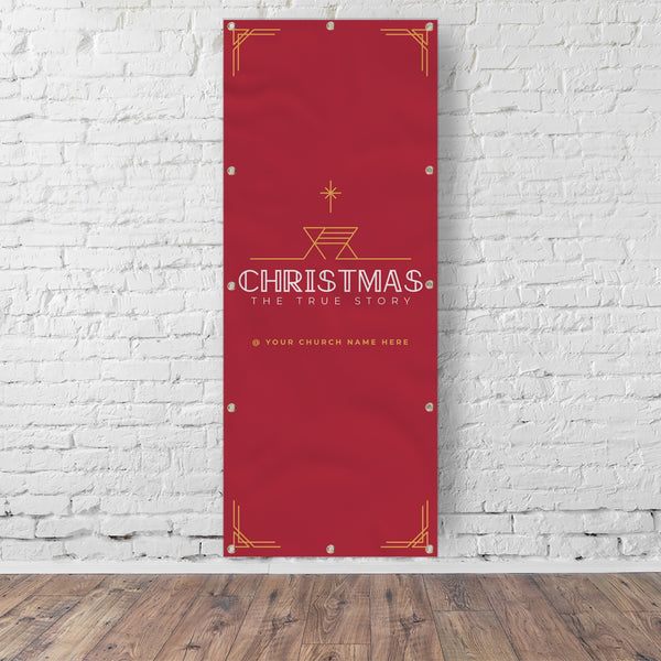 Christmas The True Story - Vertical Banner