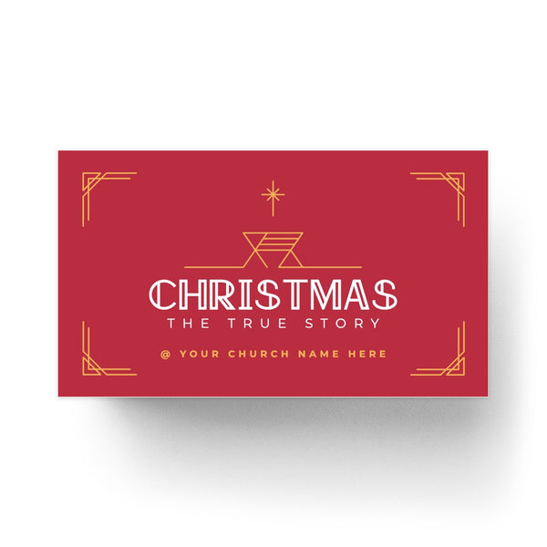 Christmas The True Story - Mini Invitation Card