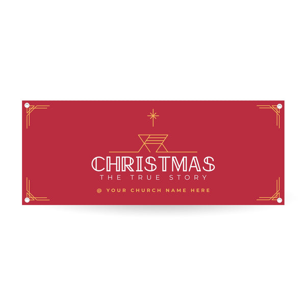 Christmas The True Story - Horizontal Banner
