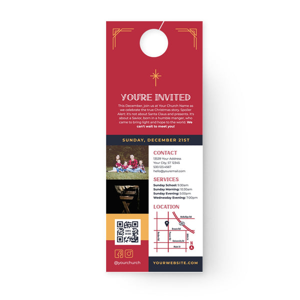 Christmas The True Story - Door Hanger