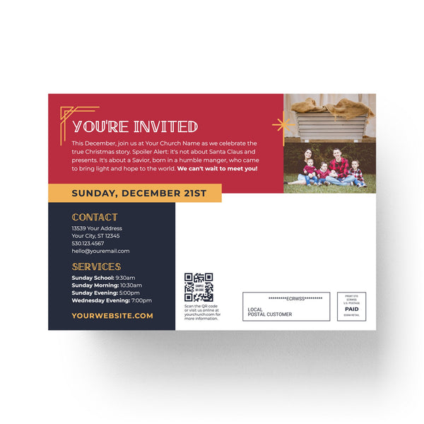 Christmas The True Story - Small EDDM Mailer