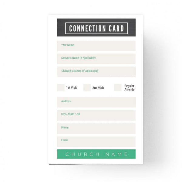 Modern Wood - Mini Connection Card