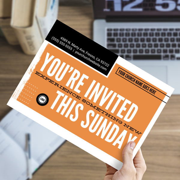 You're Invited Modern Orange - Small EDDM Mailer