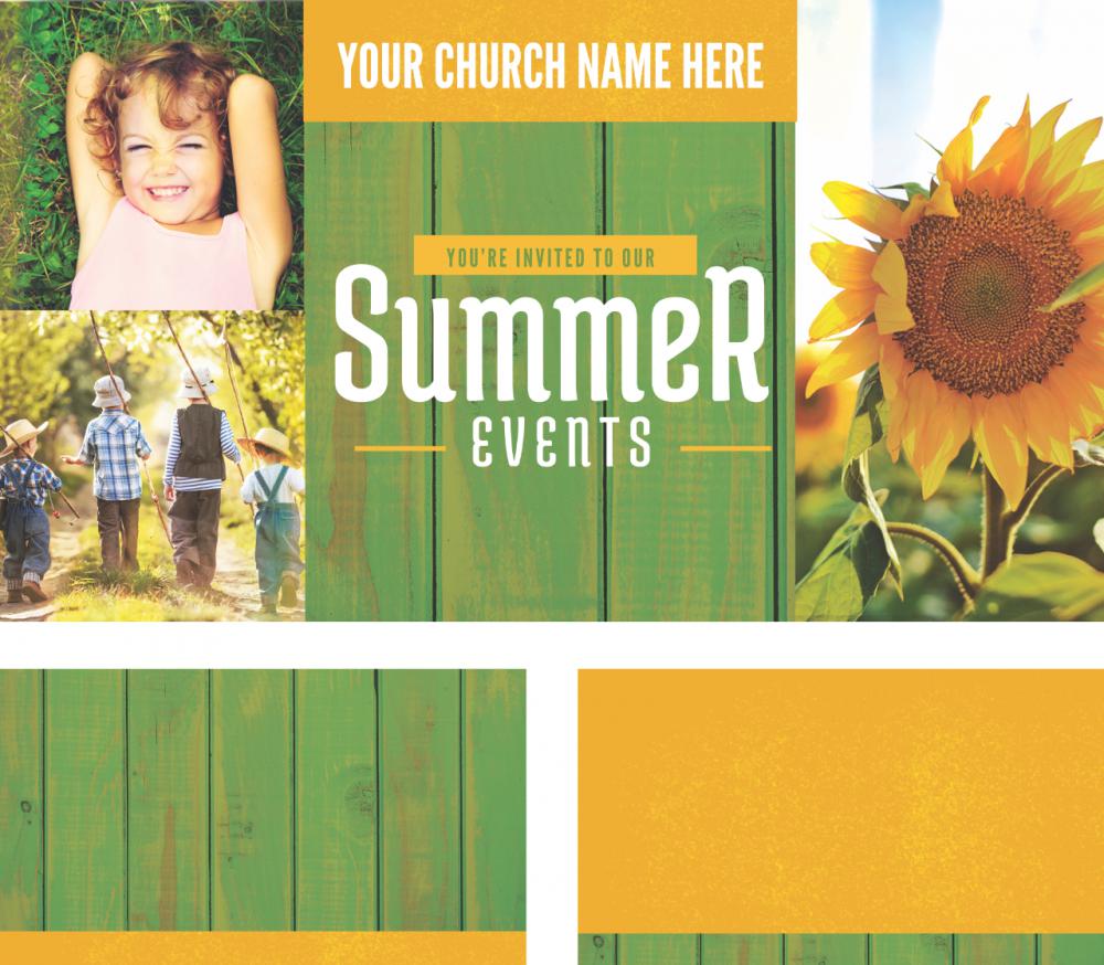 Summer Events Green - Screen Set