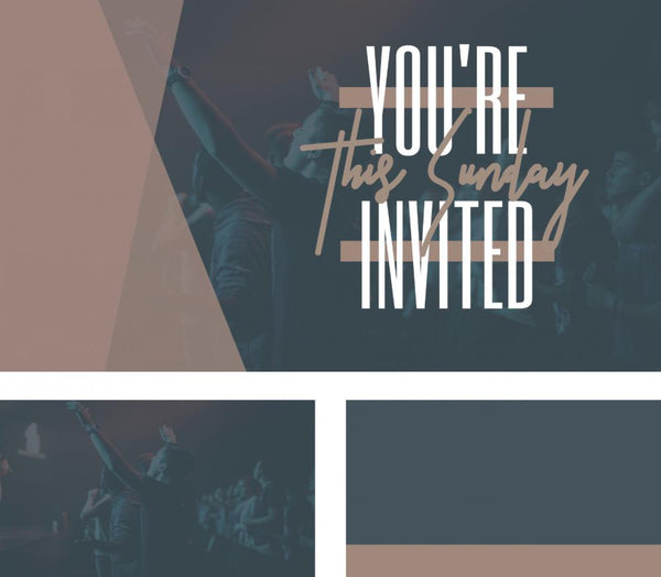 You're Invited Colorful - Screen Set