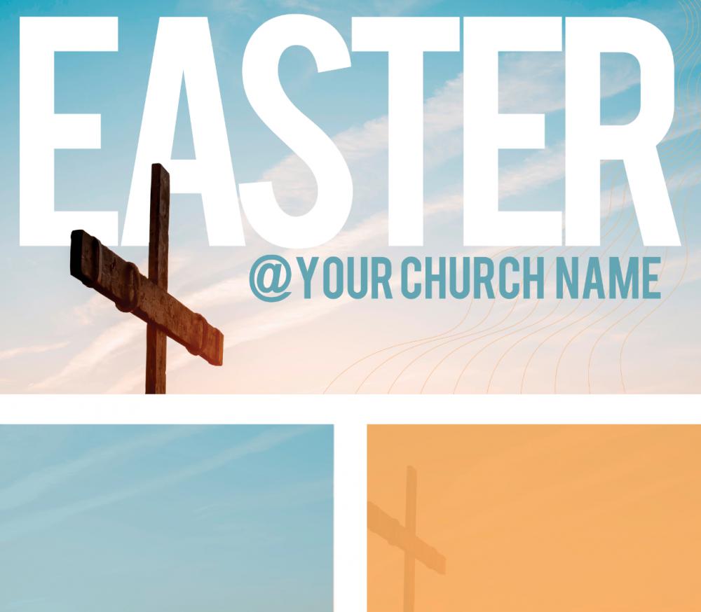Easter Blue Cross - Screen Set