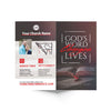 God's Word Changes Lives Red - Bifold Tract