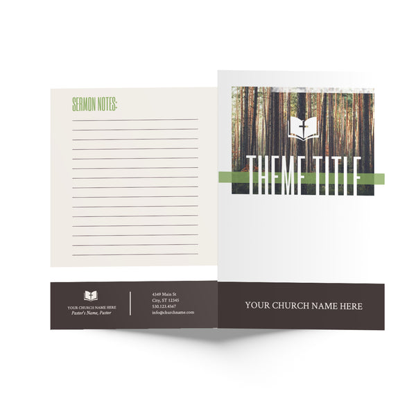 Forest Yearly Theme - Basic Bulletin