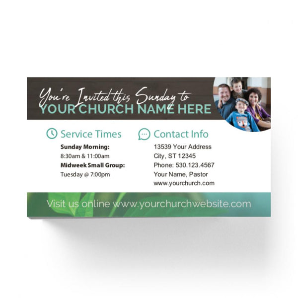 Grow With Us Gradient - Mini Invitation Card
