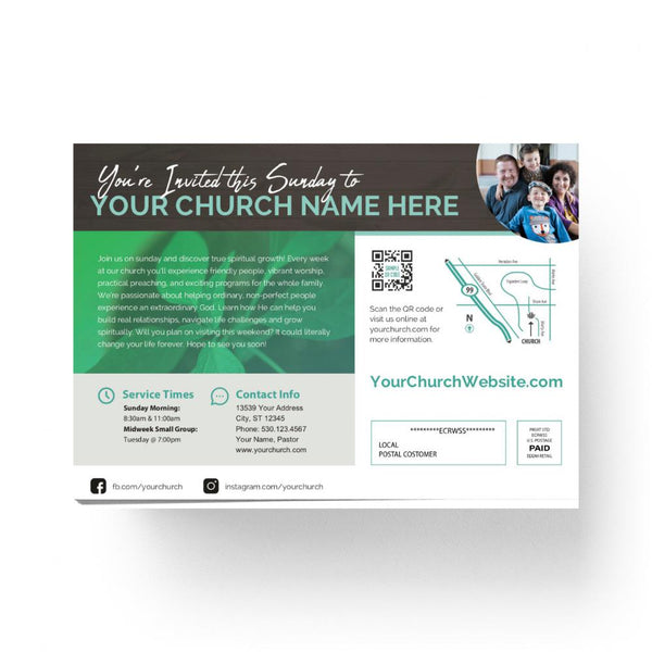 Grow With Us Gradient - Small EDDM Mailer