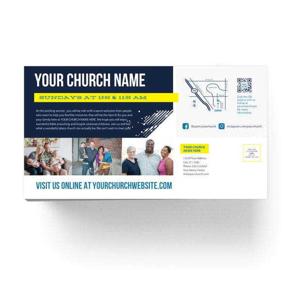 Come Visit This Sunday - Large EDDM Mailer