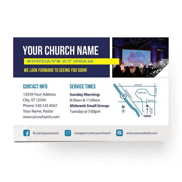 Come Visit This Sunday - Standard Invitation Card