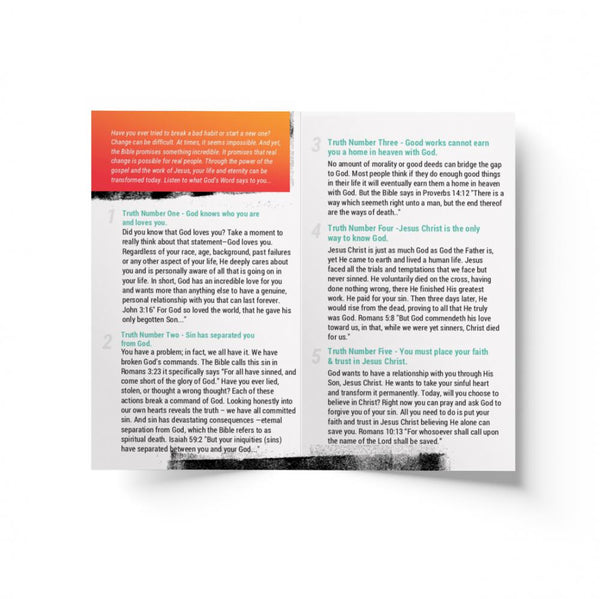 God's Word Changes Lives - Bifold Tract