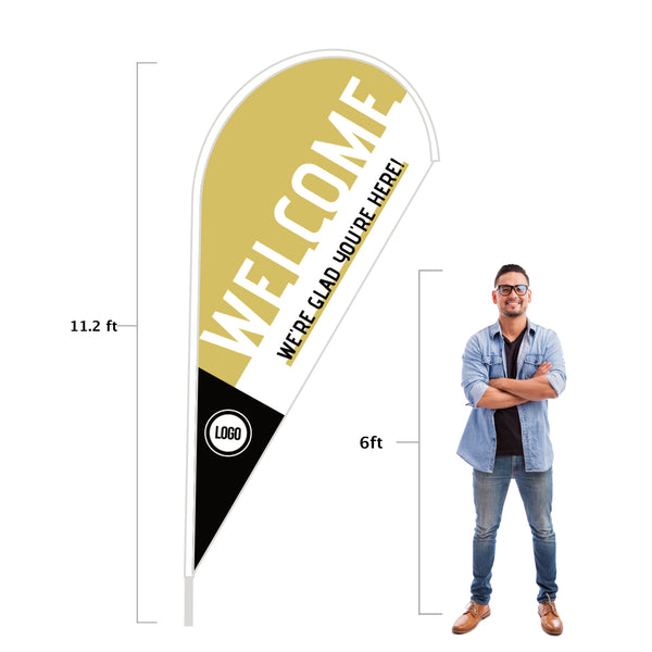 Clean Lines - Teardrop Flag