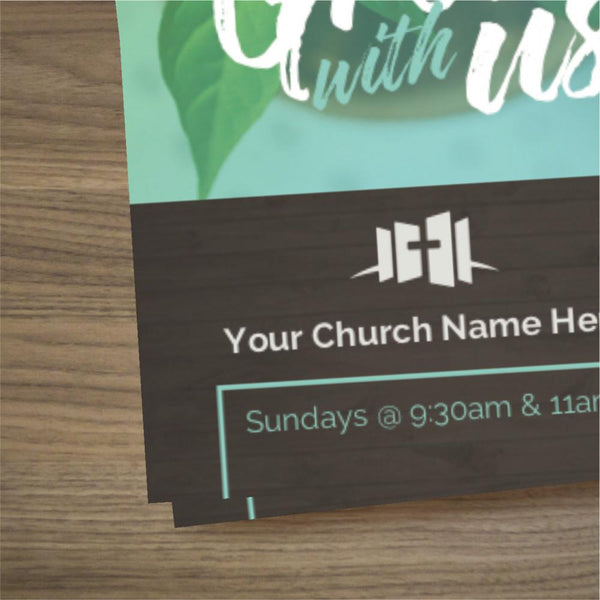 Grow With Us Gradient - Mini Invitation Card