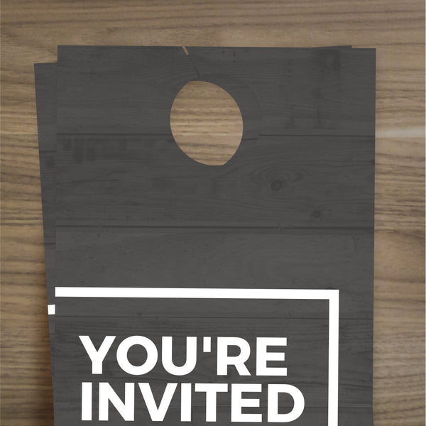 You're Invited - Door Hanger