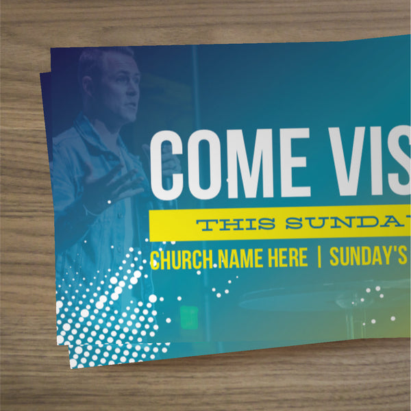 Come Visit This Sunday - Mini Invitation Card