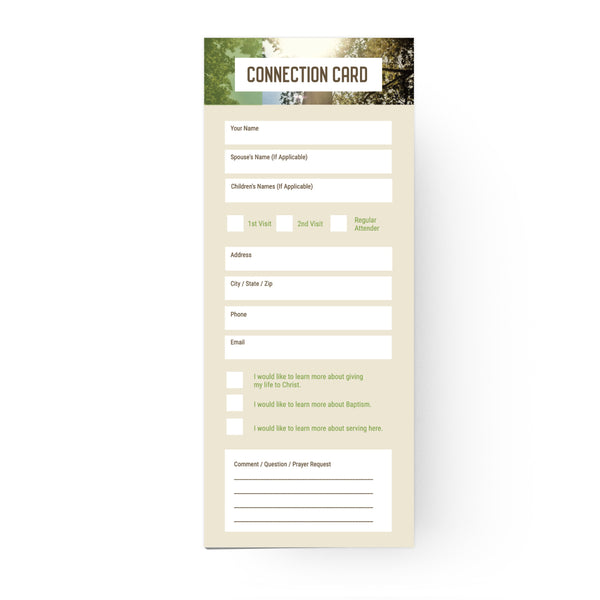 Cross Yearly Theme - Standard Connection Card