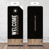 Dark Black Wood - Fabric Sleeve Banner