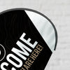 Dark Black Wood - Teardrop Flag