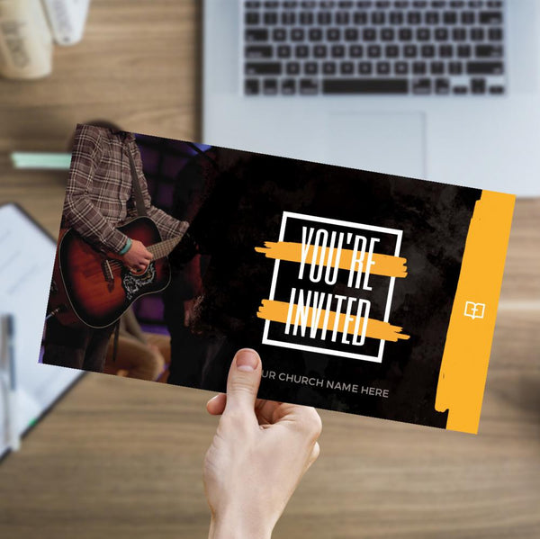 You're Invited Orange Paint - Large EDDM Mailer