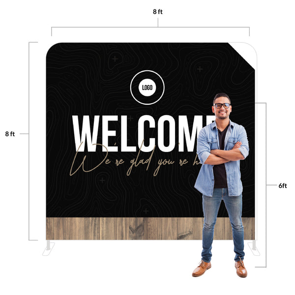 Dark Black Wood - Large Fabric Sleeve Display