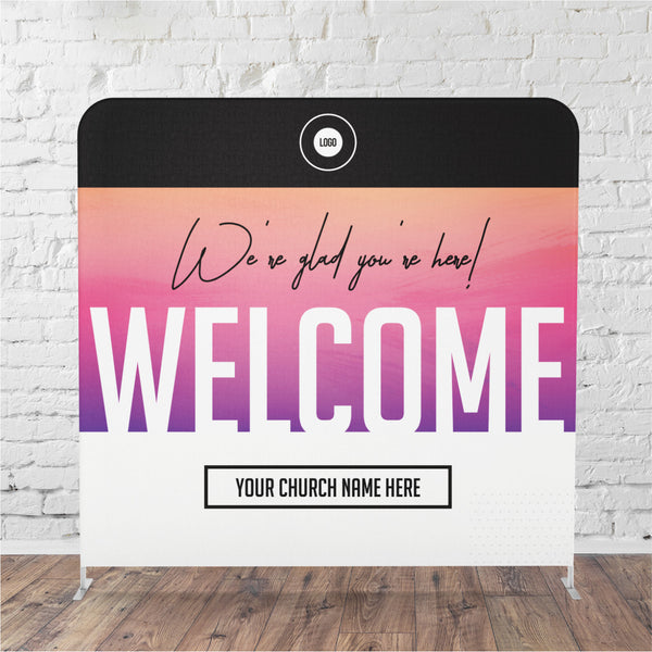 Gradient and Paint Clean - Large Fabric Sleeve Display