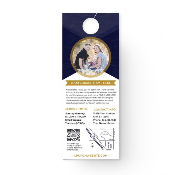 Be Our Guest Purple Wood - Door Hanger