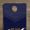 Be Our Guest Purple Wood - Door Hanger