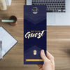 Be Our Guest Purple Wood - Door Hanger
